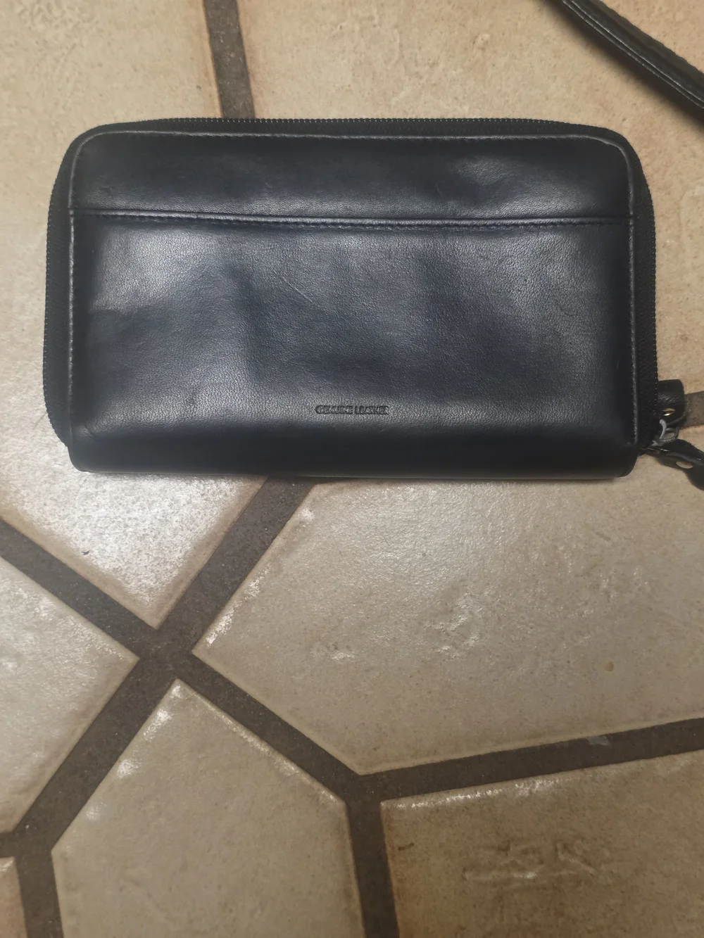 Wilsons Leather Black Leather Tote with Matching Wallet Set
